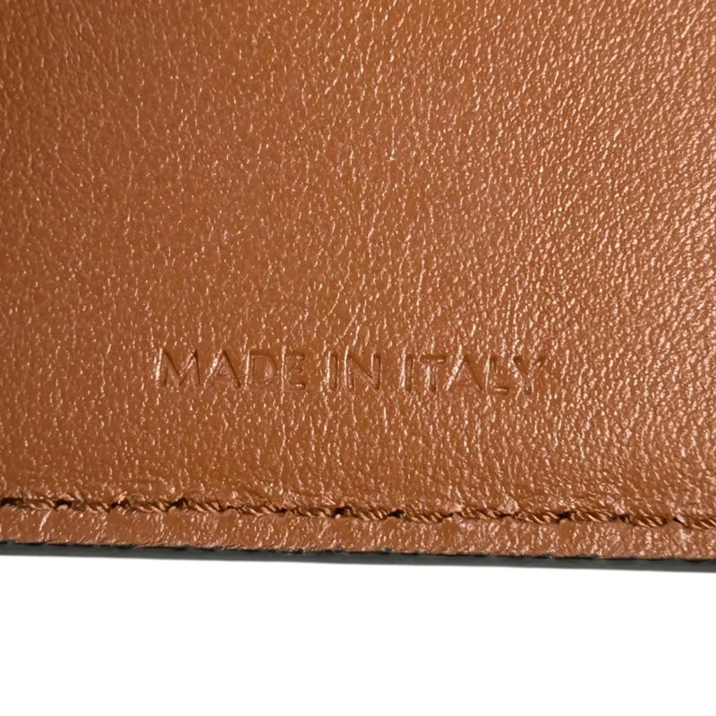CELINE Triomphe Calfskin Small Compact Wallet - Brown 