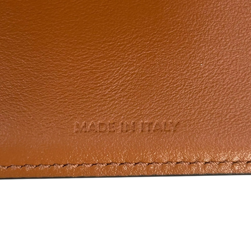 CELINE Triomphe Canvas Small Flap Compact Wallet - Dark Brown 