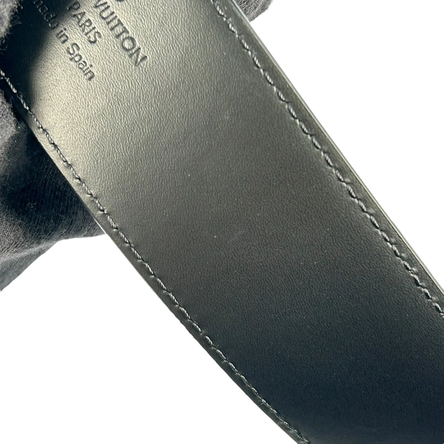 LOUIS VUITTON Damier Graphite Belt - Black