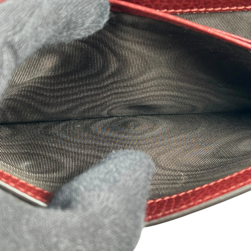 GUCCI Dionysus GG Supreme Chain Wallet - Red