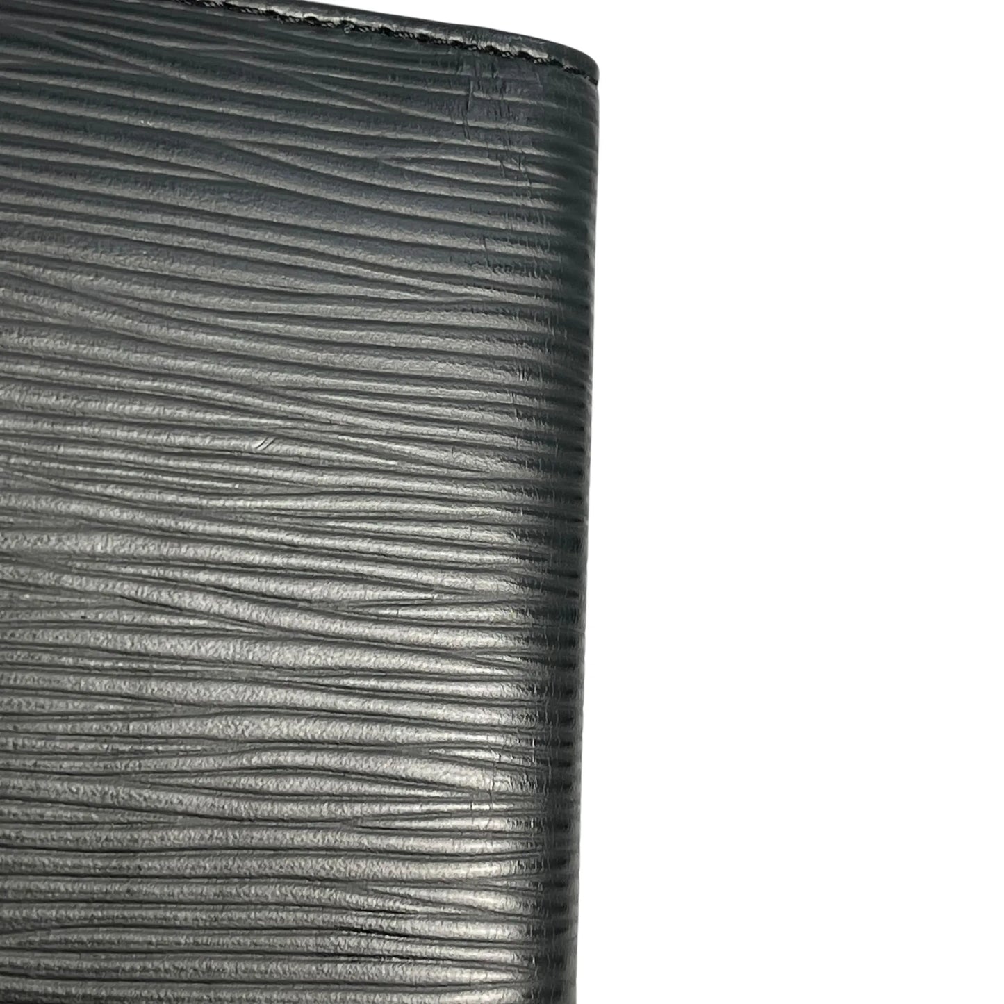 LOUIS VUITTON Epi Leather Wallet Card Case - Black 