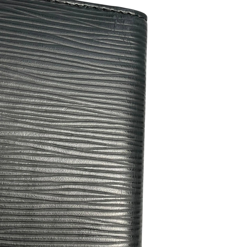 LOUIS VUITTON Epi Leather Wallet Card Case - Black 