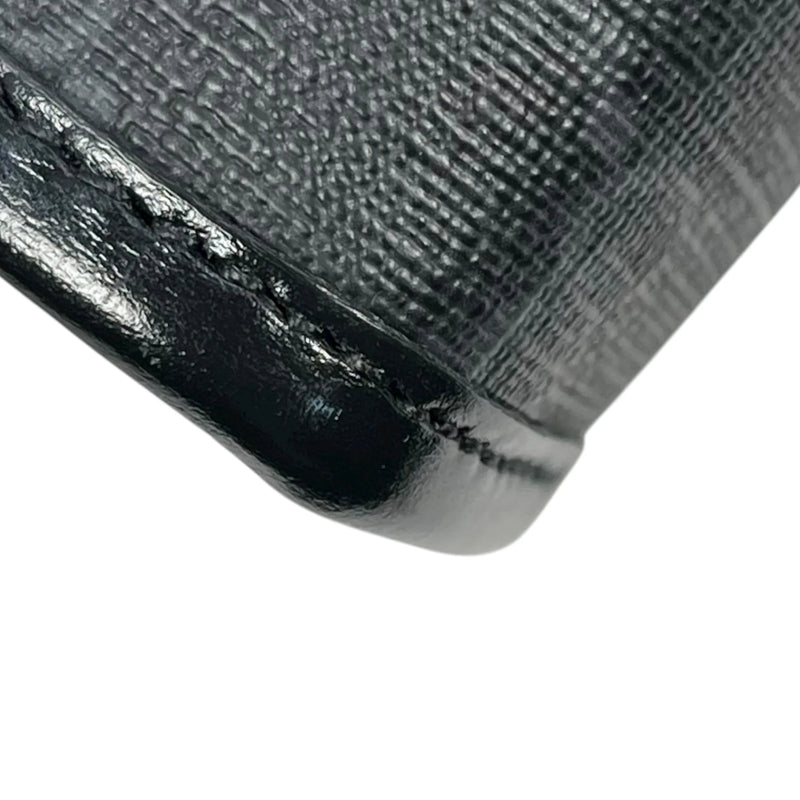 GUCCI GG Supreme Canvas Interlocking G Clutch Bag - Black 