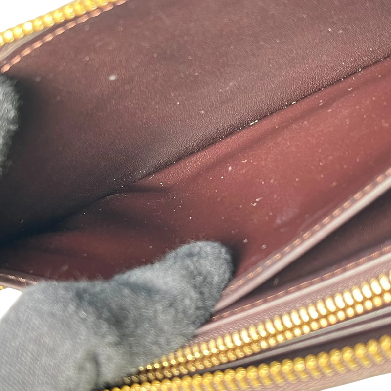 LOUIS VUITTON Monogram Vernis Zippy Wallet Long Wallet - Dark Brown 