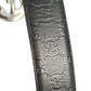 GUCCI Guccissima GG Logo Leather Belt - Black 