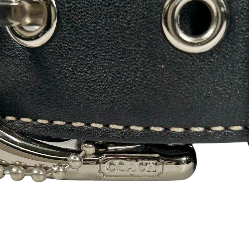 Coach ソーホー クロスボディ メッセンジャー レザー ショルダーバッグ - ブラック