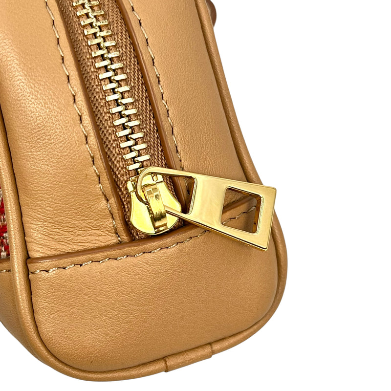 LOEWE Amazana Nano Mini Bag Shoulder Bag - Brown Red