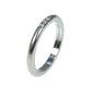Tiffany Classic Band Ring 3PD Pt950 Jewelry