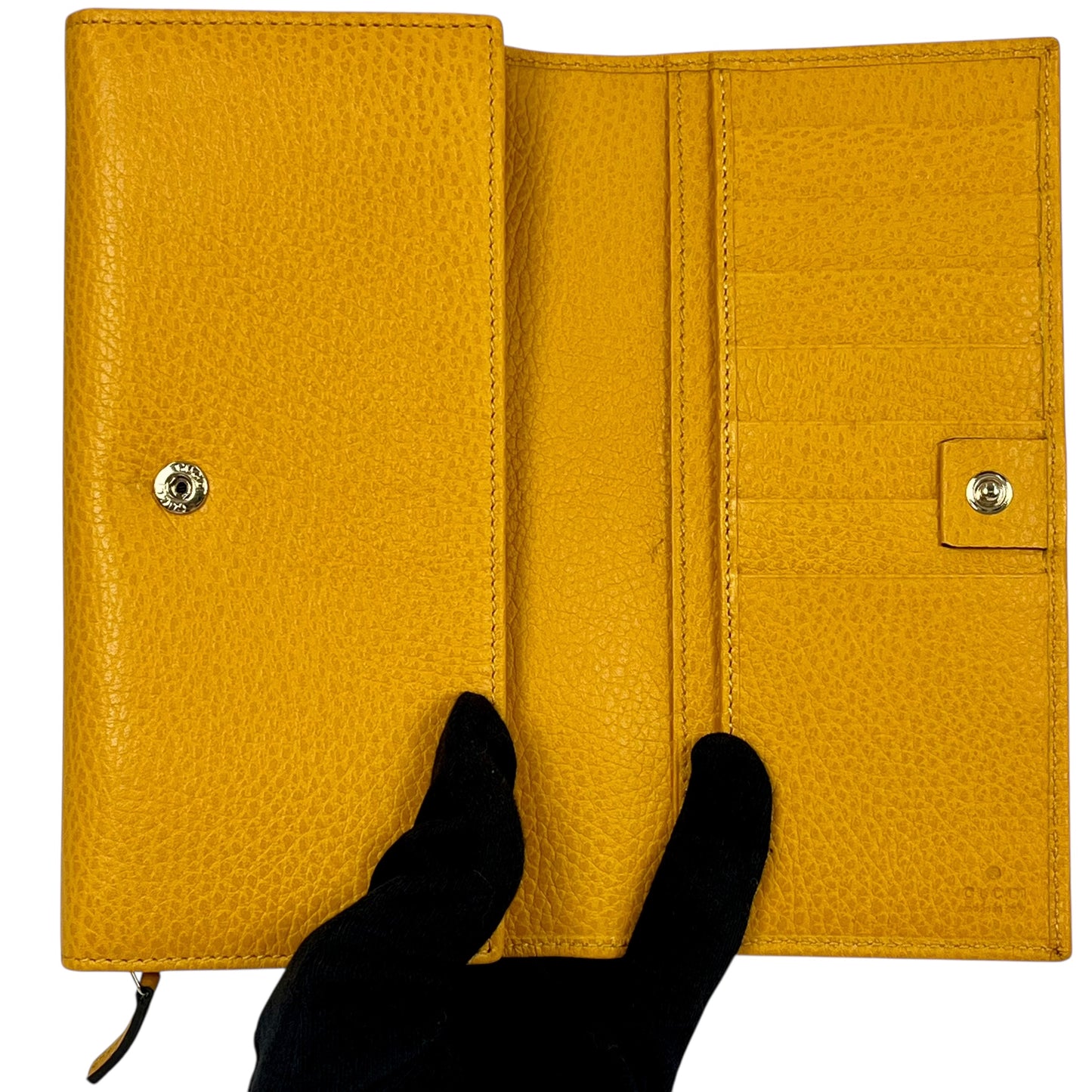 GUCCI Swing Continental Long Wallet - Yellow