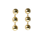 K18 Triple Ball Earring