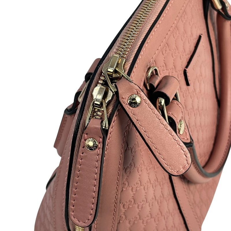 GUCCI Microssima Nice Dome Hand Bag Shoulder Bag - Pink