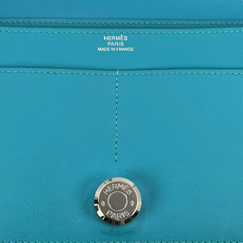 Hermes Dogon GM Bi-Fold Long Wallet - Turquoise