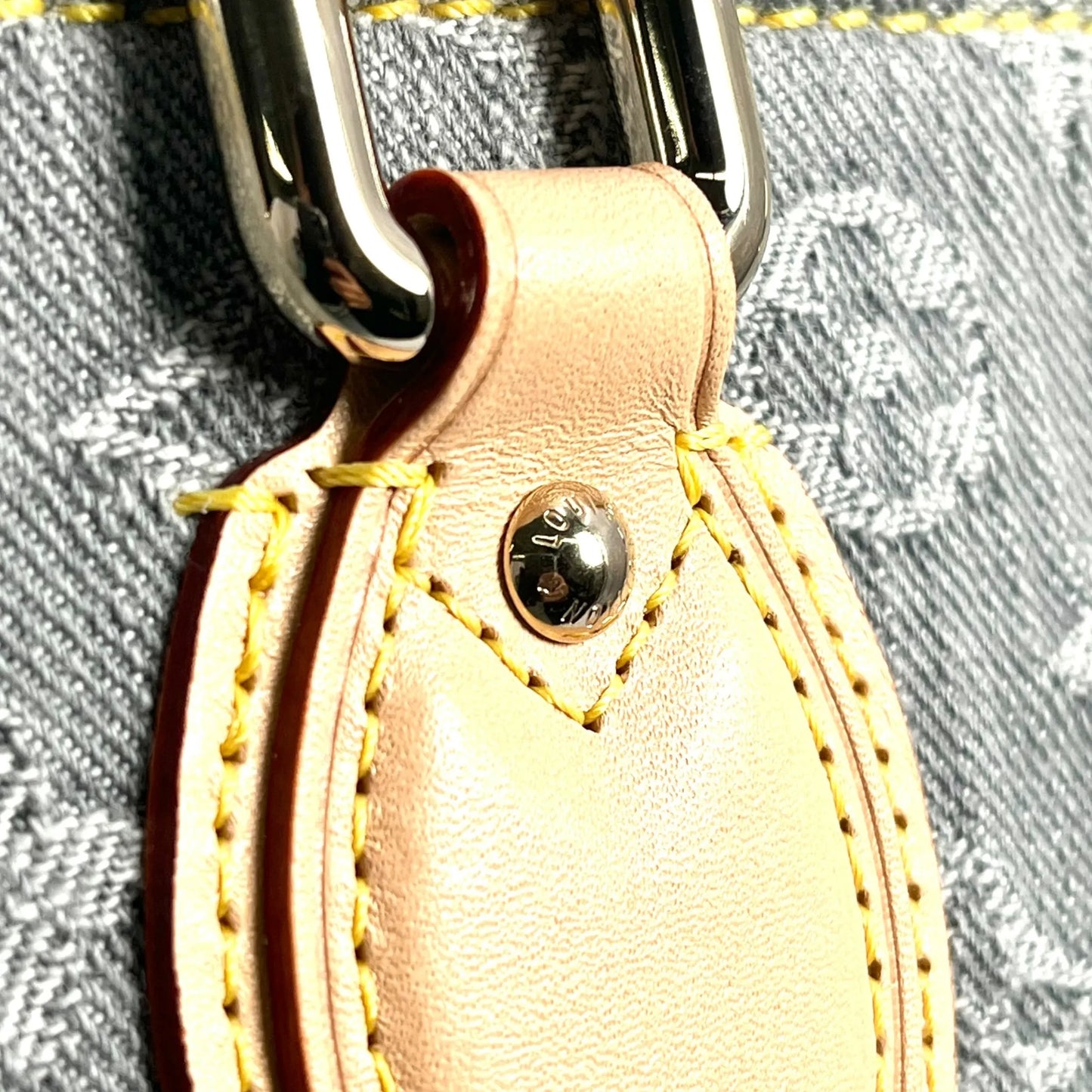 Louis Vuitton Monogram Denim MM Tote Bag - Blue Gray - 33685