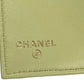 CHANEL Materasse Lambskin Card Case - Lime Yellow