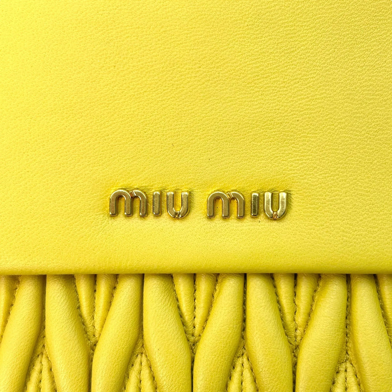 MIUMIU Materasse Long Wallet - Yellow