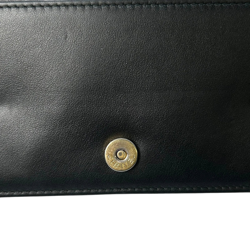 CHANEL Gabrielle Chain Wallet (WOC) - Beige × Black