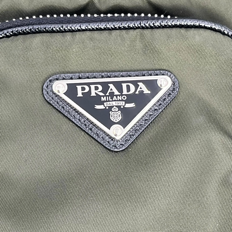 PRADA Re-Nylon Phone Case Shoulder Bag - Khaki