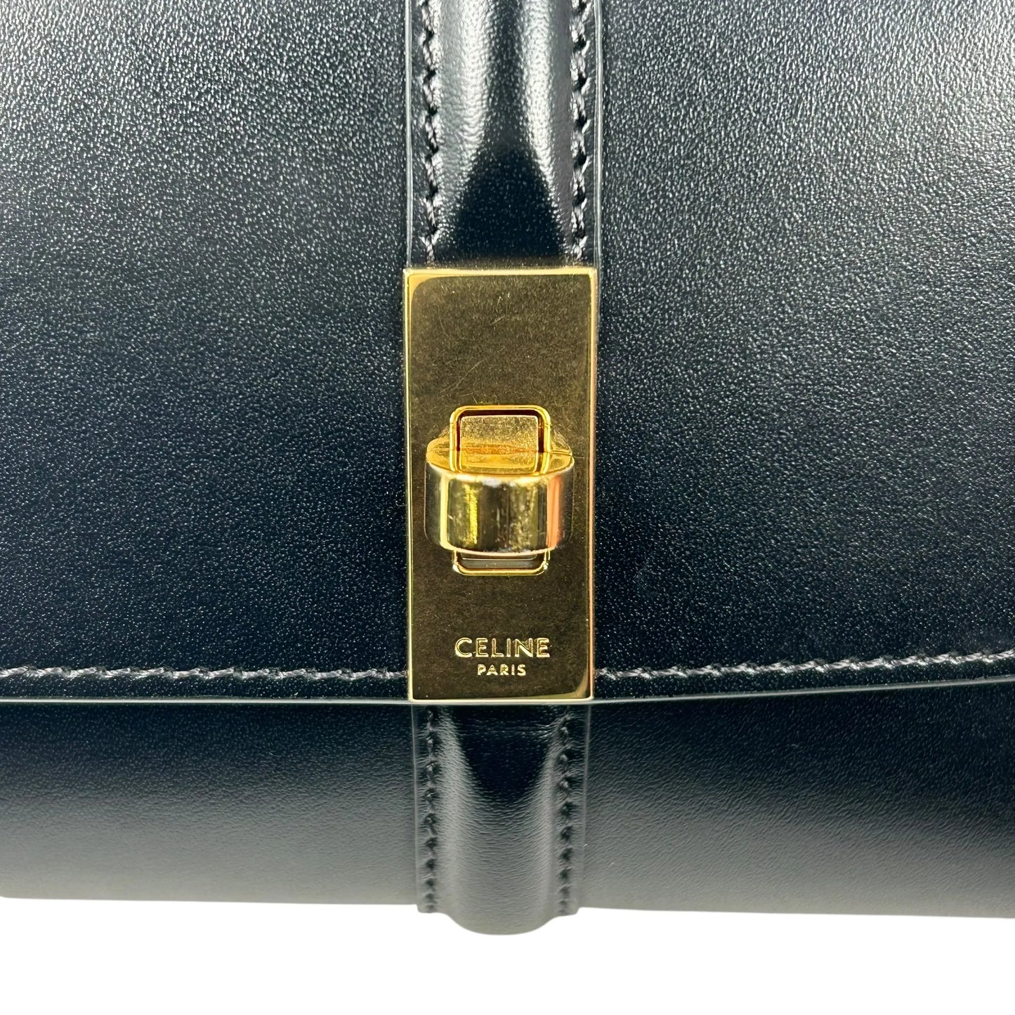 CELINE Trifold Calfskin Compact Wallet 16 - Black