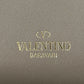 Valentino Rockstud Round Fastener Long Wallet - Gray