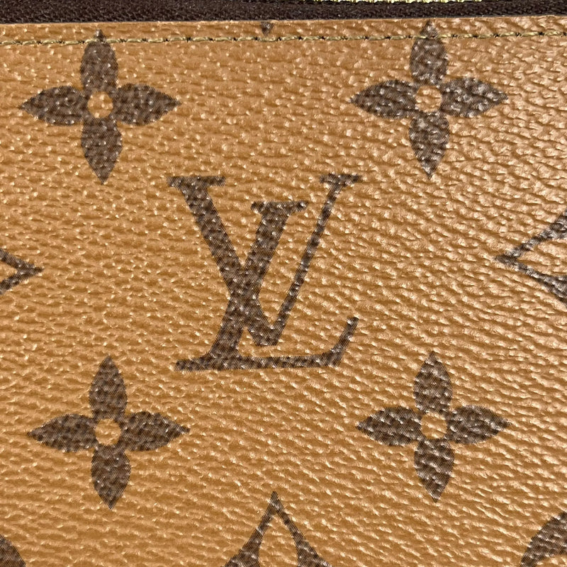 LOUIS VUITTON Monogram Reverse Zippy Long Wallet - Brown