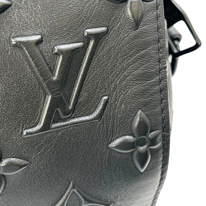LOUIS VUITTON City Keepall Monogram Seal Shoulder Bag - Black