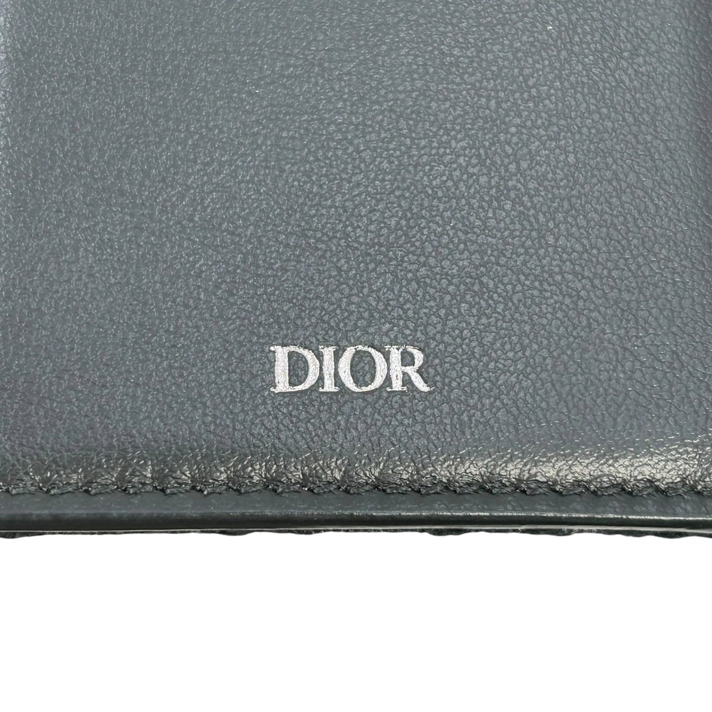 Christian Dior Oblique Jacquard Vertical Long Wallet - Black 