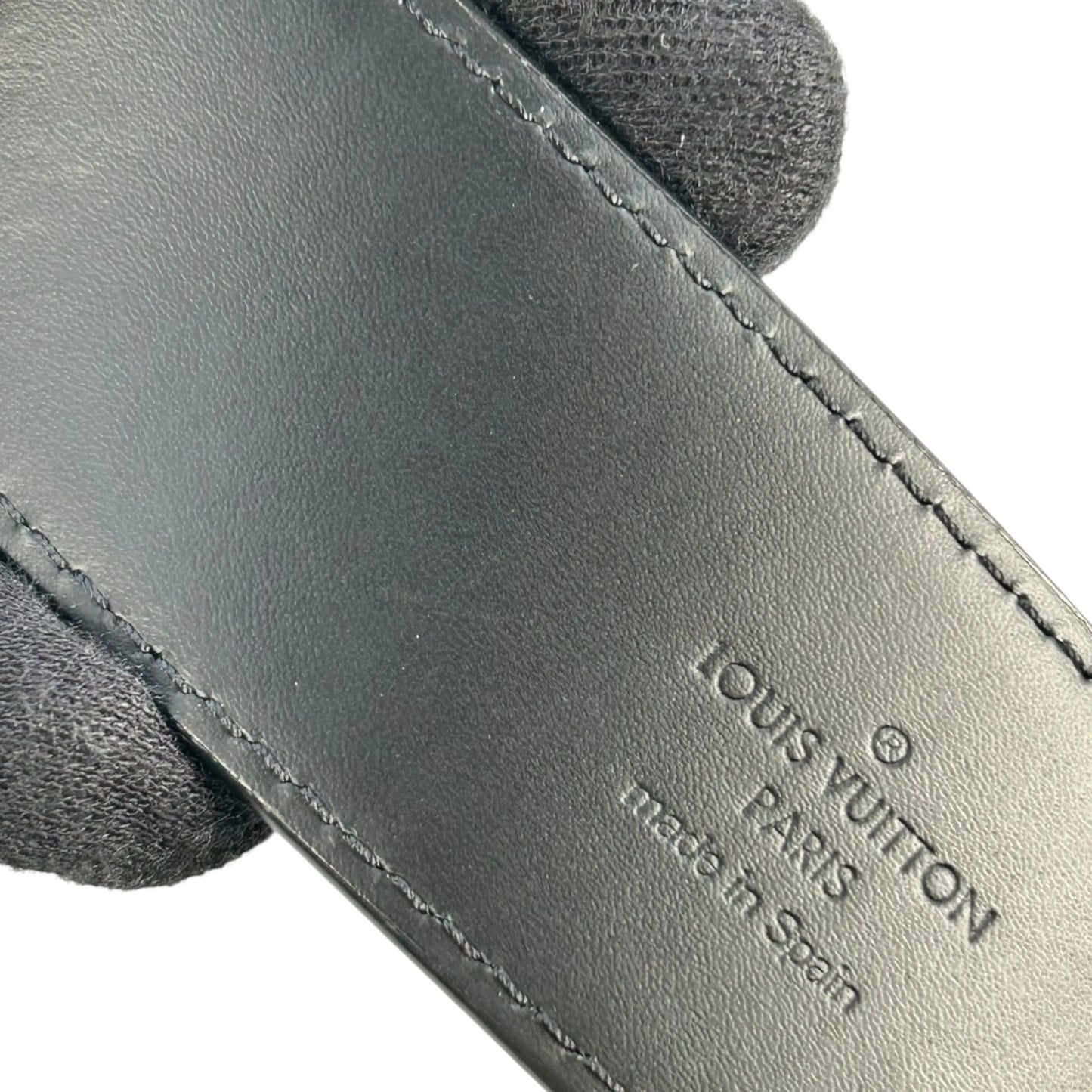 LOUIS VUITTON Damier Graphite Belt - Black