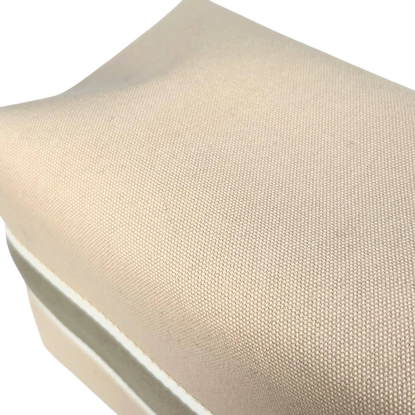 HERMES Bridesmaid Black GM Cotton Canvas Pouch - Beige