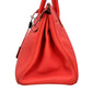 HERMES Birkin30 taurillon Rouge pivoine SVmetal fittings □R