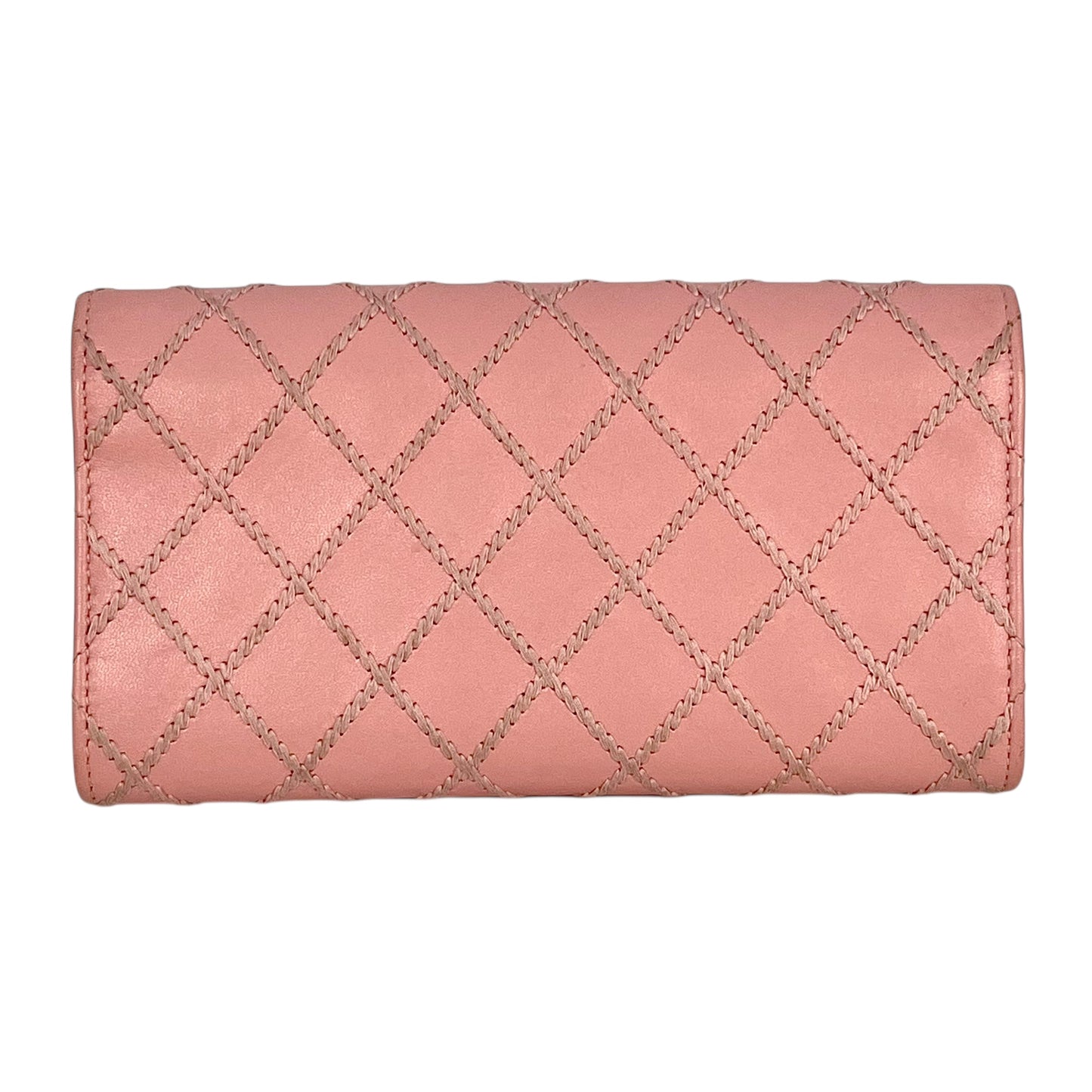 CHANEL Wild Stitch Long wallet Lambskin