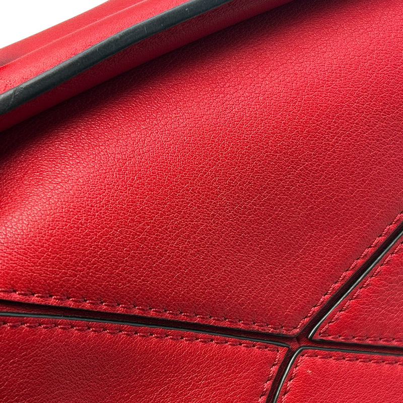LOEWE Puzzle Mini Bag Red Hand Bag - Red