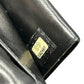 CHANEL Caviar Skin Coco Mark Kiss Lock  Long Wallet - Black