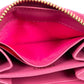 PRADA Round Zip Compact Wallet Coin Purse - Pink