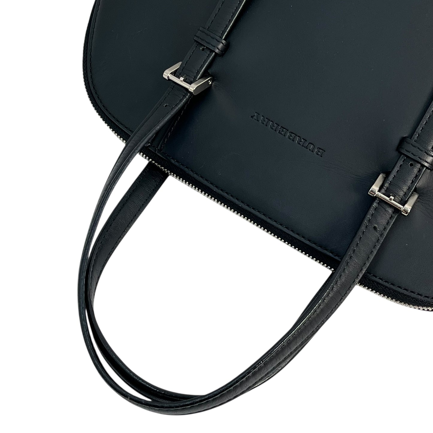 BURBERRY Leather Hand Bag - Black