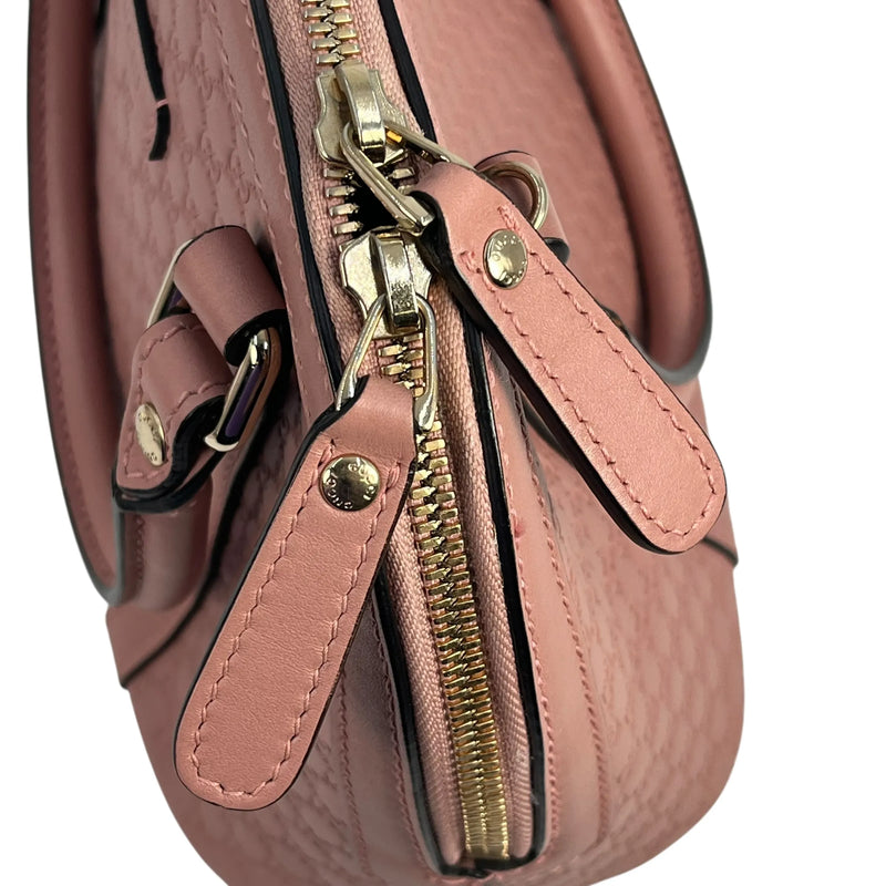 GUCCI Microssima Nice Dome Hand Bag Shoulder Bag - Pink