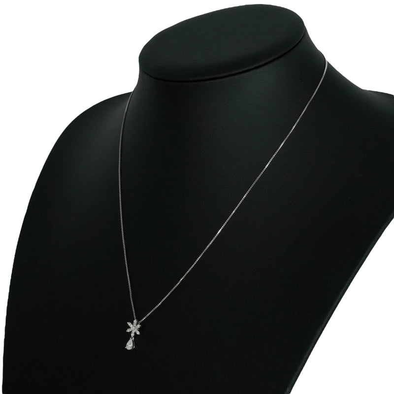 K18 White Gold Diamond Necklace