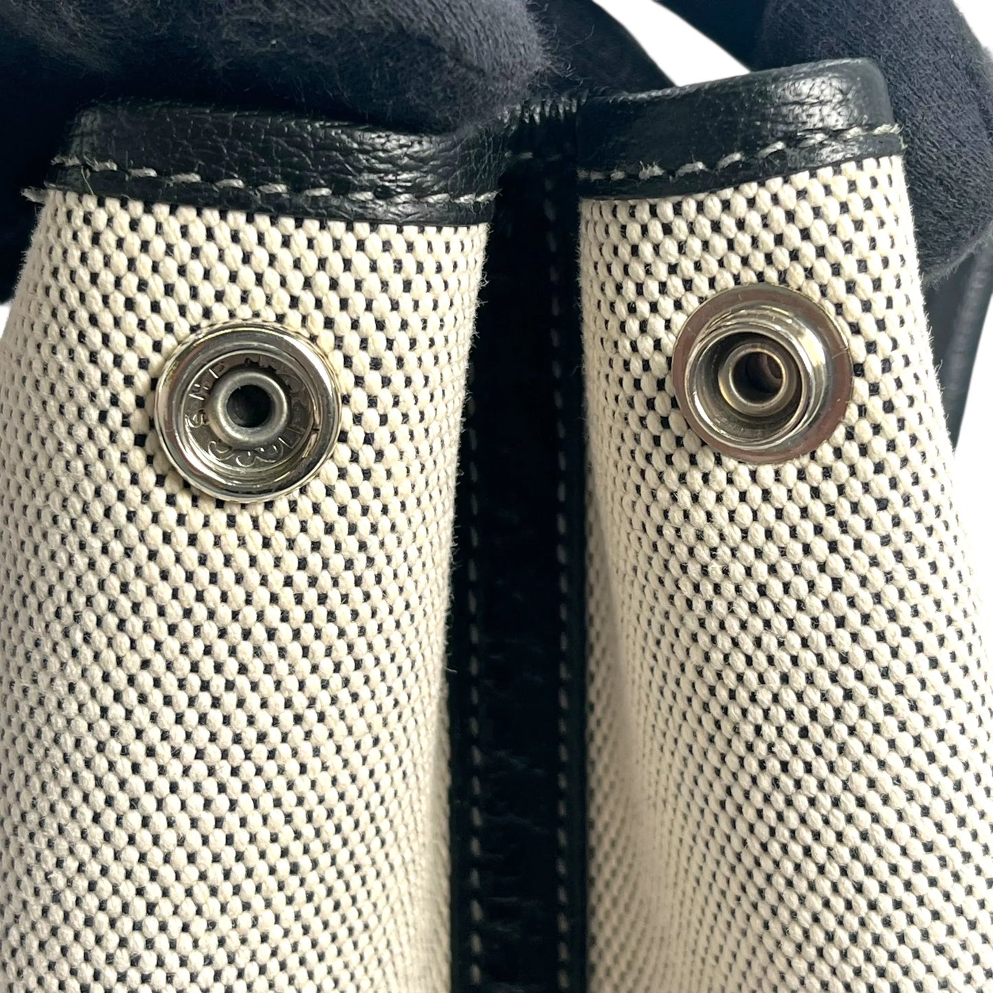 Hermès Garden Party PM ▢J Stamp (2006) Handbag/Tote Bag - Black/Noir 