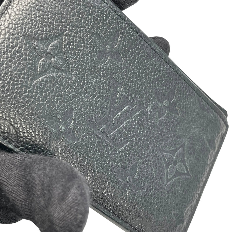 Louis Vuitton Monogram Empreinte Porte Cartes Card Case - Black