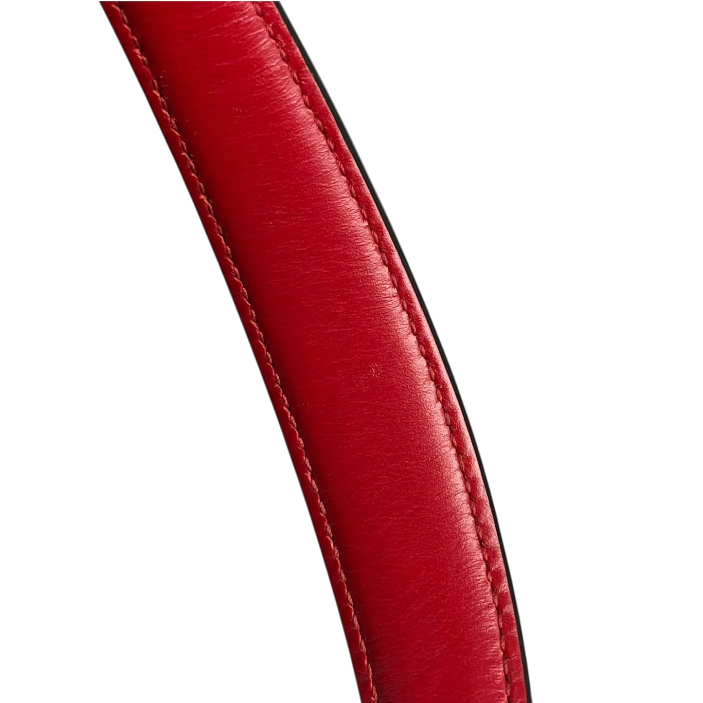 GUCCI Sylvie Chain Mini Hand Bag Shoulder Bag - Red