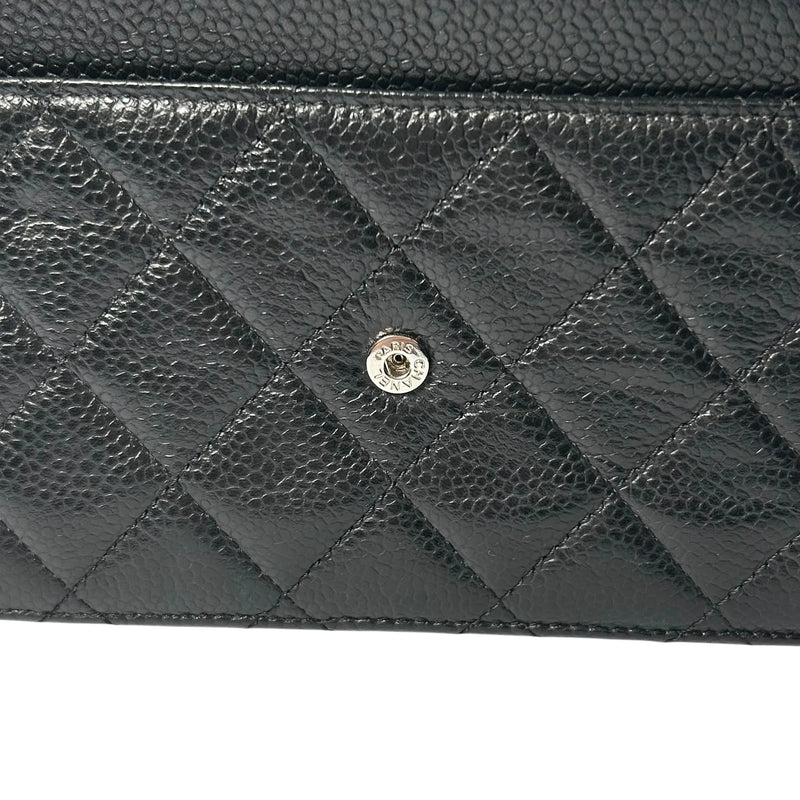 CHANEL Materasse Caviarskin Chain Wallet - Black - 34883