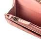 CHANEL Lambskin Chain Wallet - Baby Pink