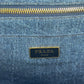 PRADA Canapa Denim Tote Bag Hand Bag - Blue