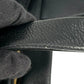 PRADA Punching Logo Hand Bag Leather - Black