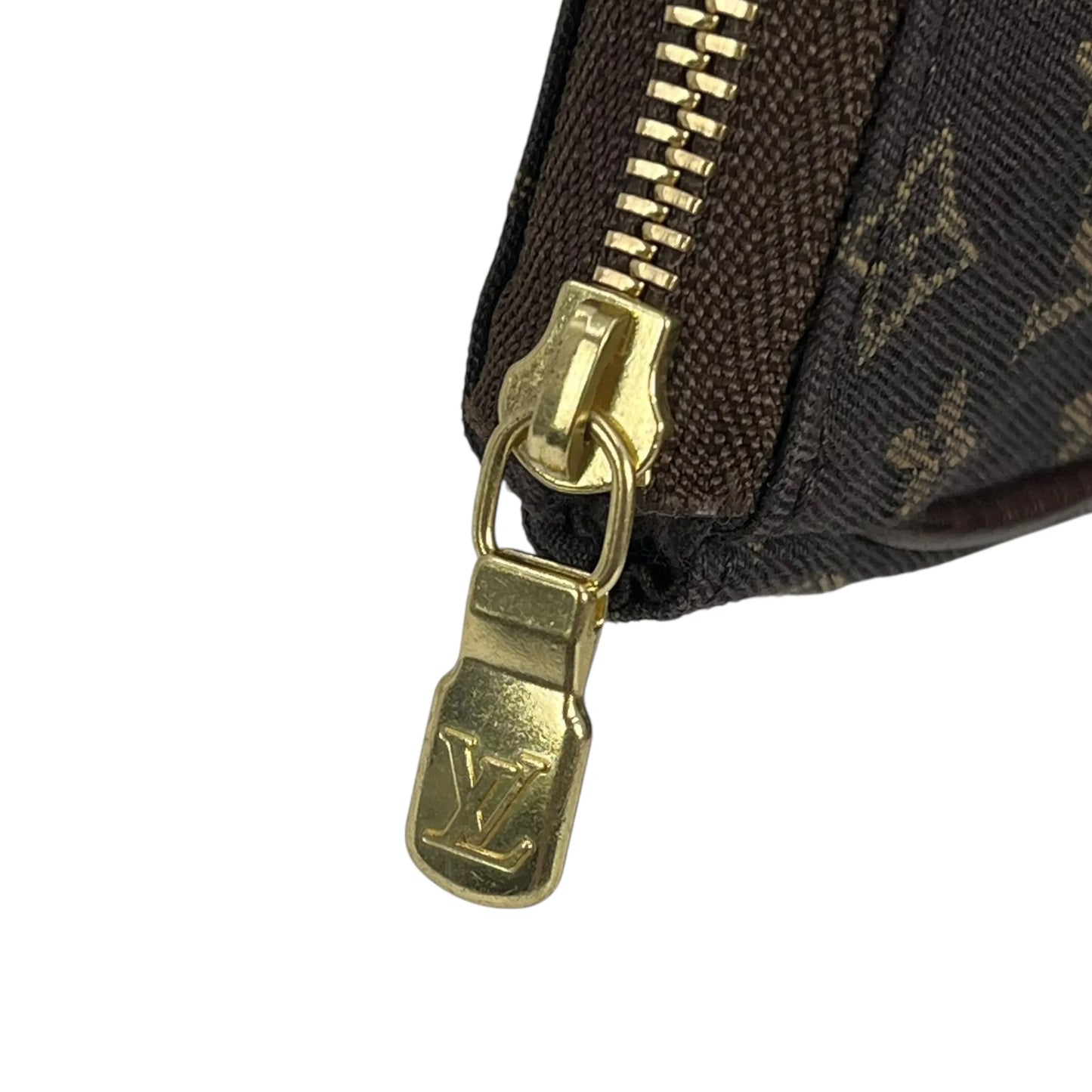 Louis Vuitton Monogram Mini Lin Bucket Bag Hand Bag - Darkbrown