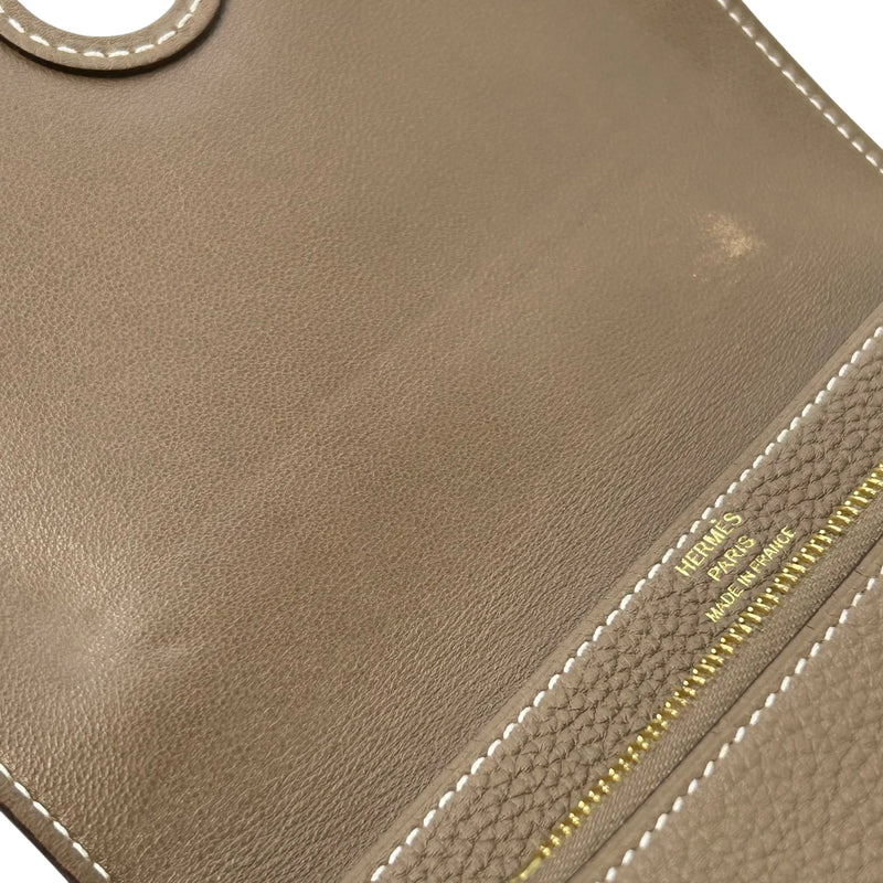 Hermes Dogon Togo Compact Wallet - Brown