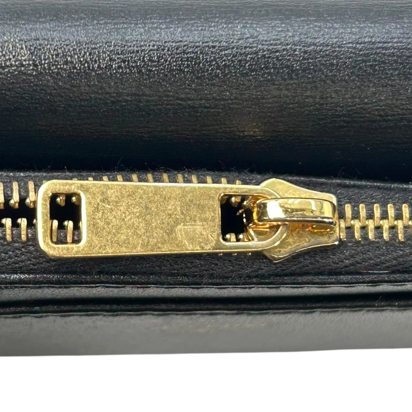 CELINE Compact Wallet With Coin Triomphe In Shiny Calfskin - Black