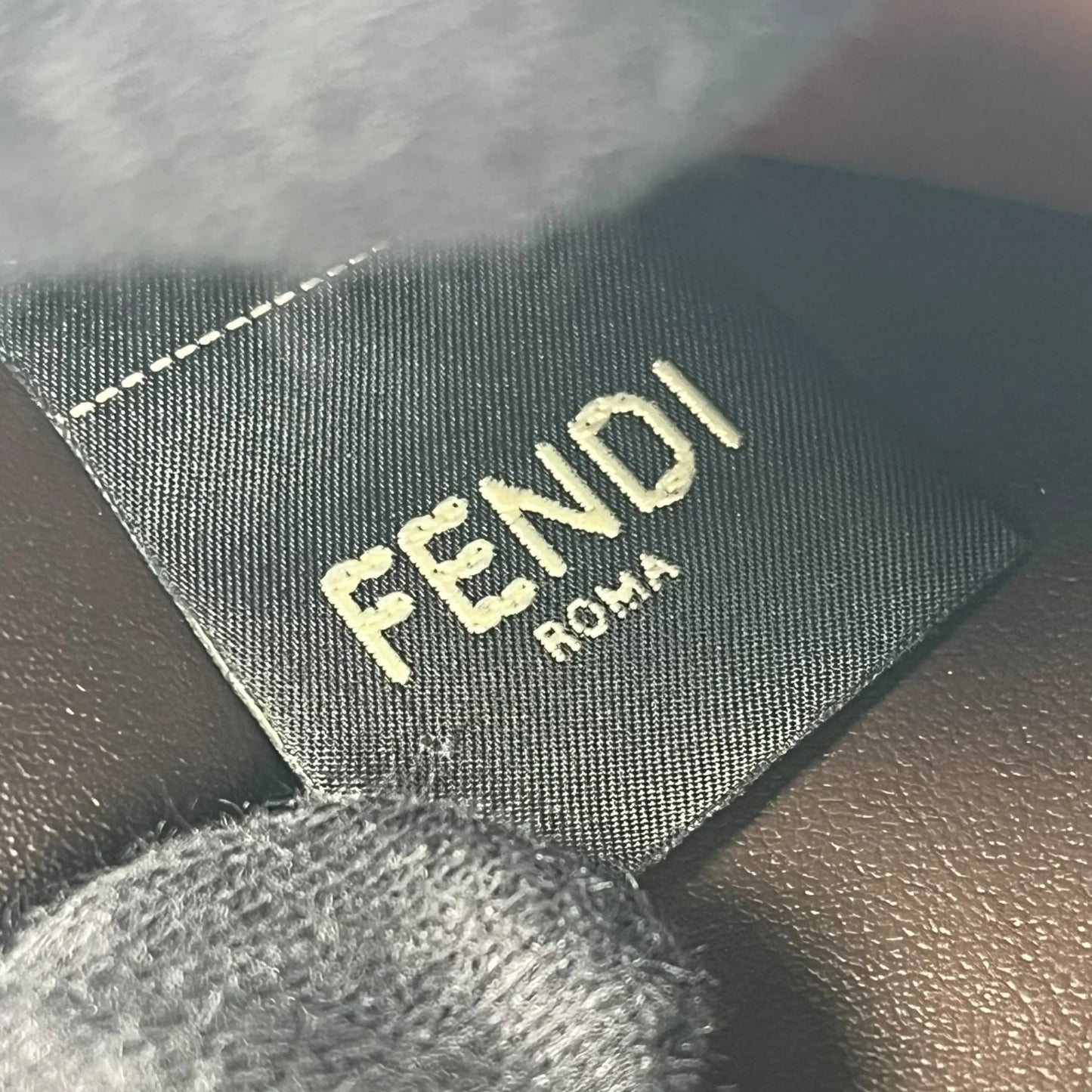 FENDI FF Denim Compact Wallet - Blue