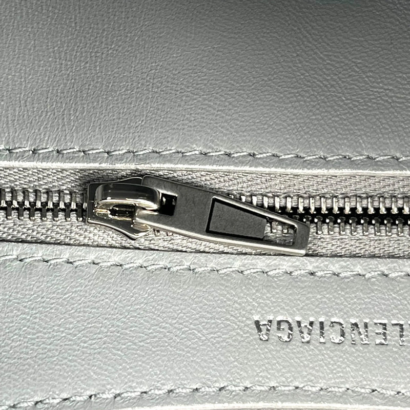 BALENCIAGA Mary Kate Leather Shoulder Bag - Silver