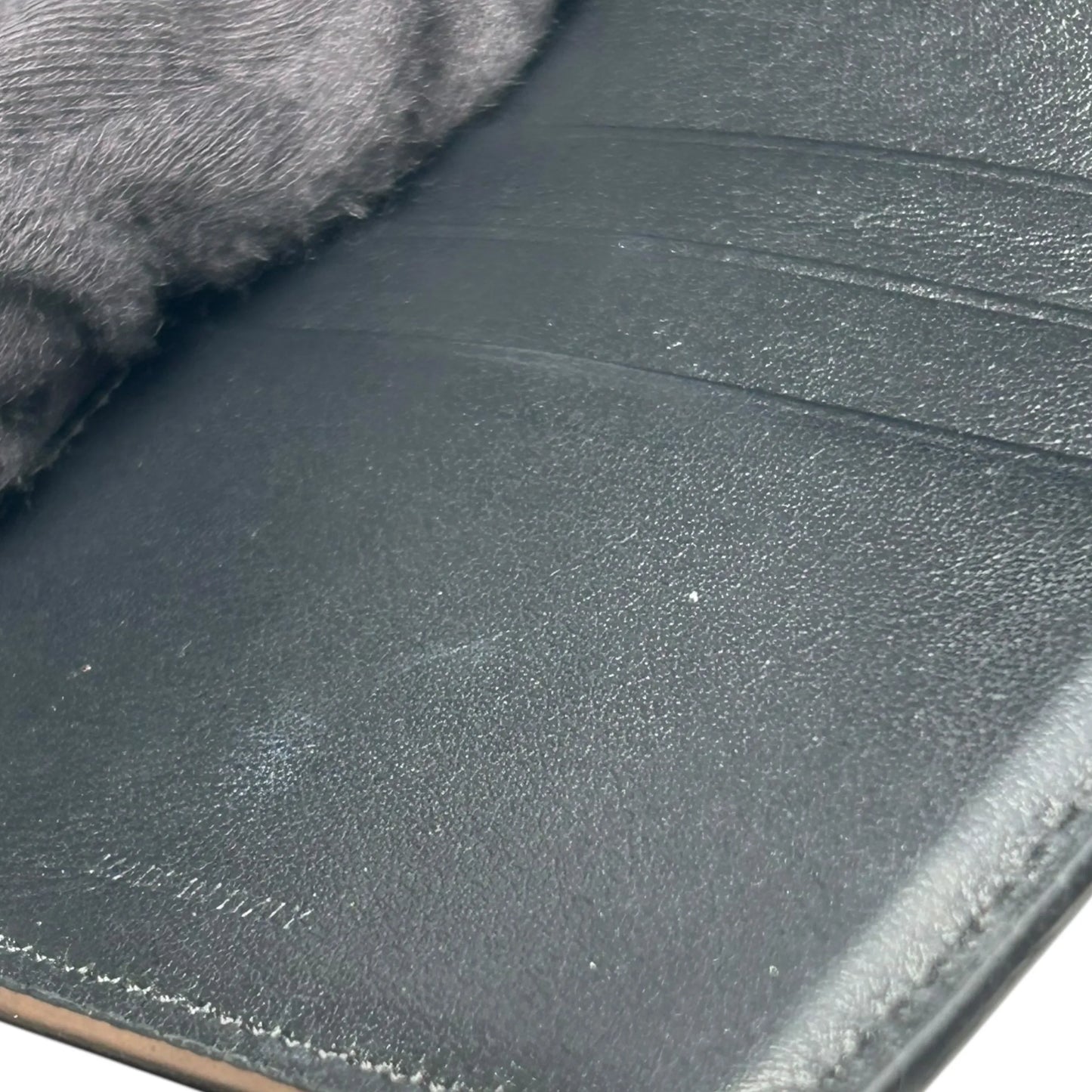 CELINE Triomphe Calfskin Compact Wallet - Black 