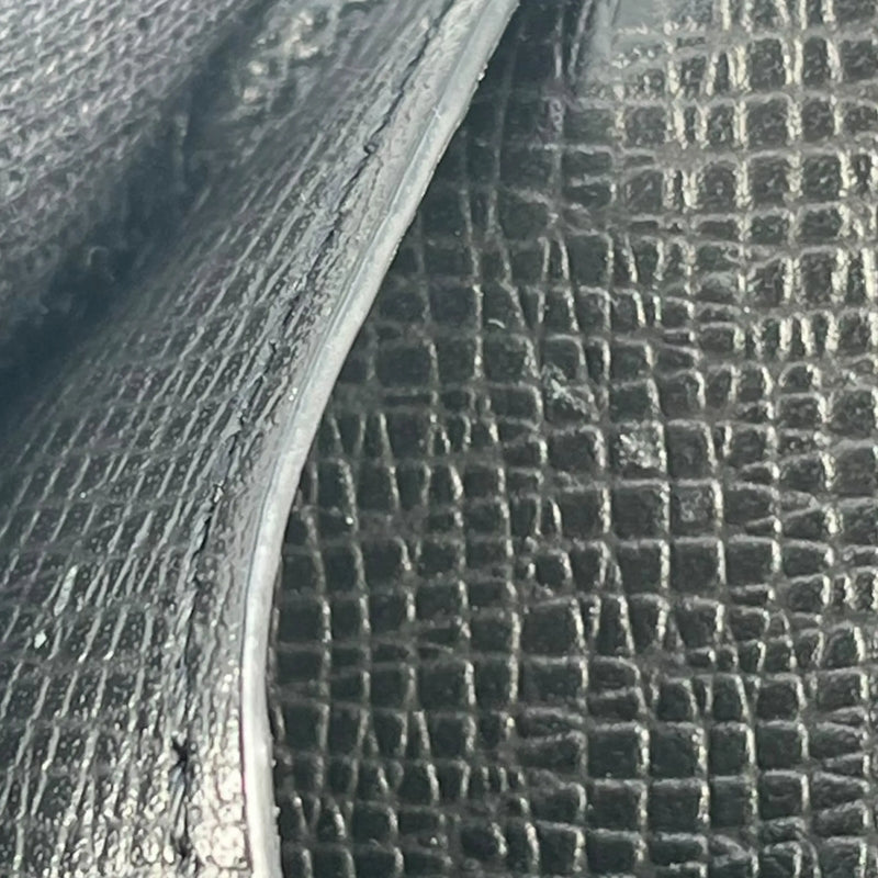 LOUIS VUITTON Taiga Leather Card Case and Coin Purse - Black 